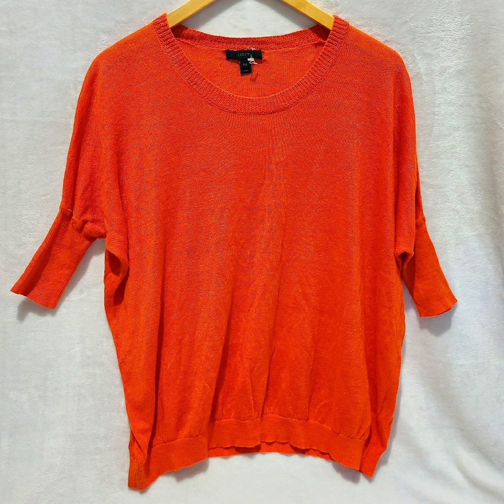 3/$20 J. Crew swing drop shoulder linen sweater